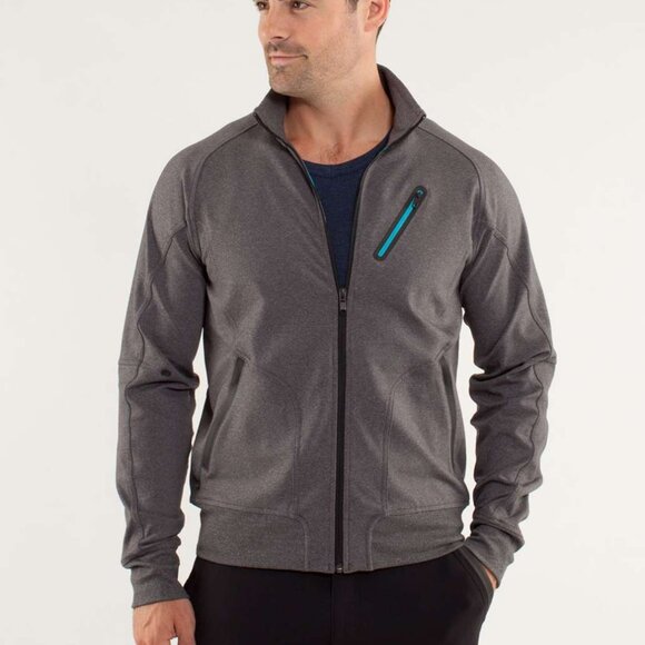 Lululemon Men's Trainer Jacket - Grey/Blue - Picture 1 of 9